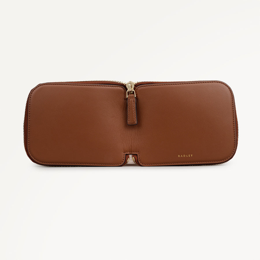 Floral Pack Away Tote Cognac - 113574