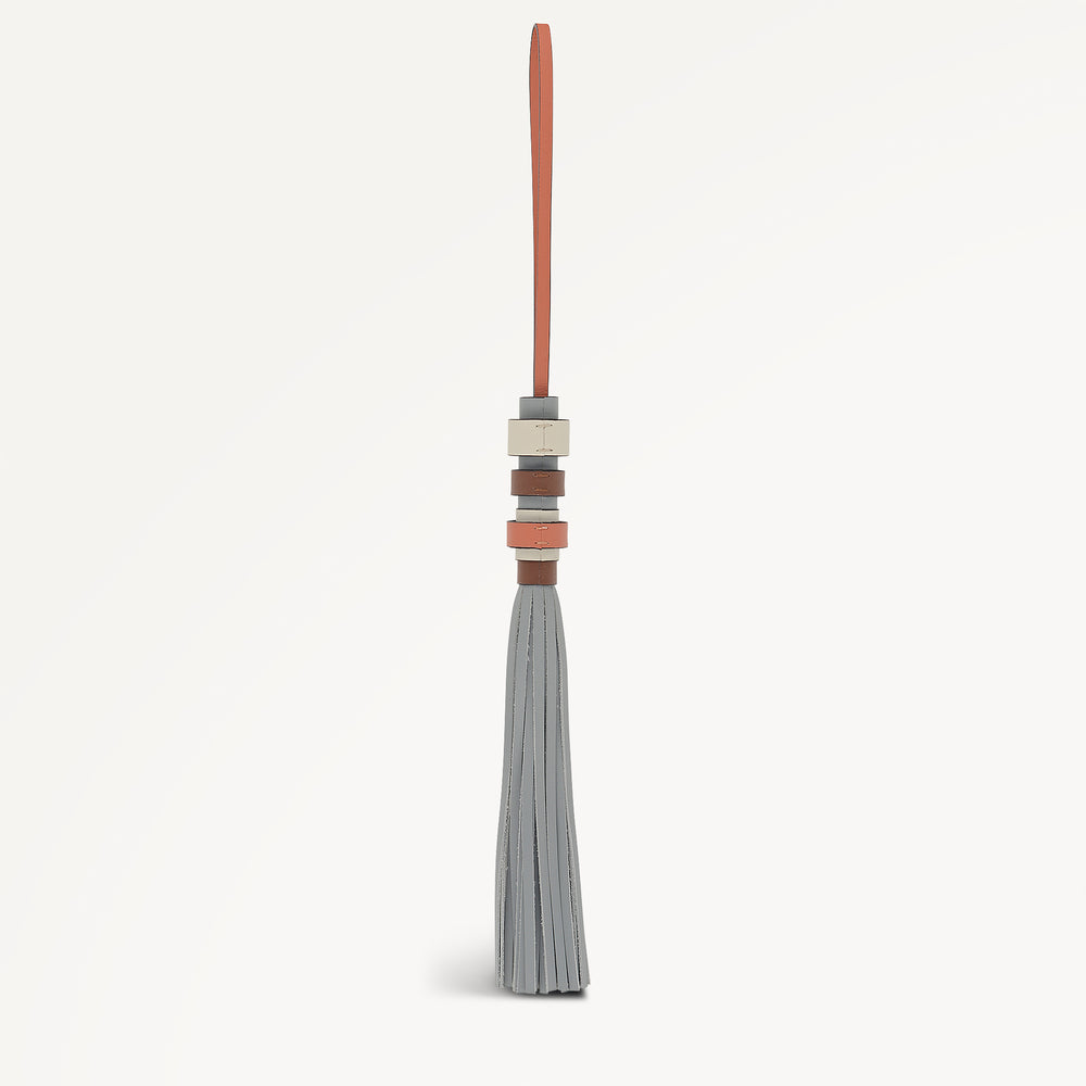 Tassel Small Bag Charm Steel - 113579
