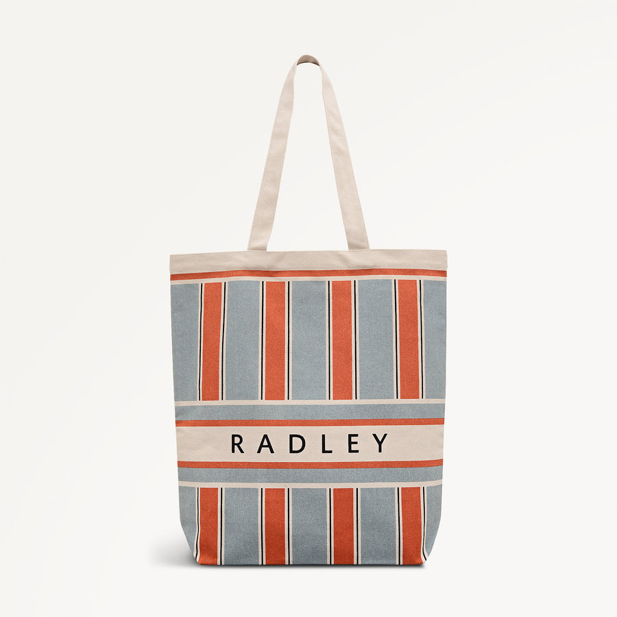Cabana Stripe Extra Large Open Top Tote Natural - 113580