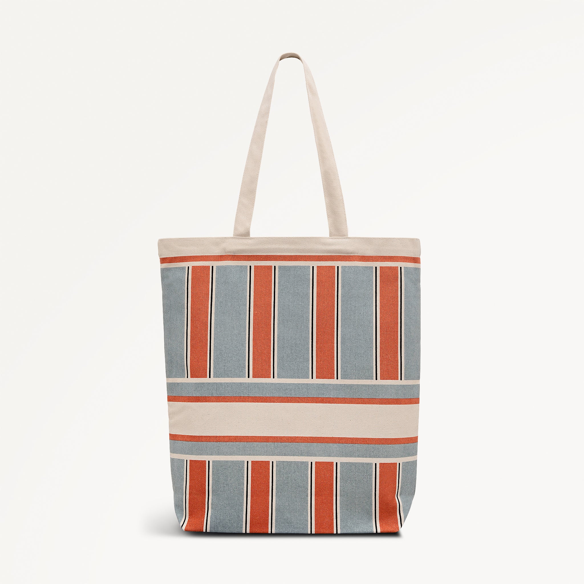 Cabana Stripe Extra Large Open Top Tote Natural - 113580