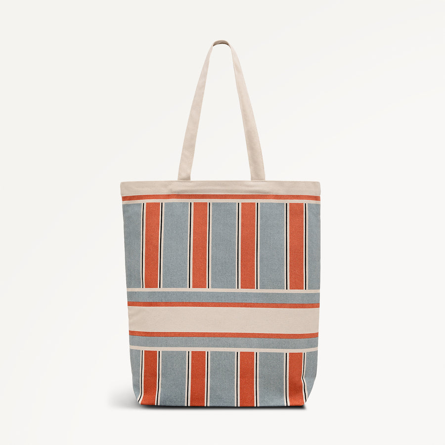 Cabana Stripe Extra Large Open Top Tote Natural - 113580