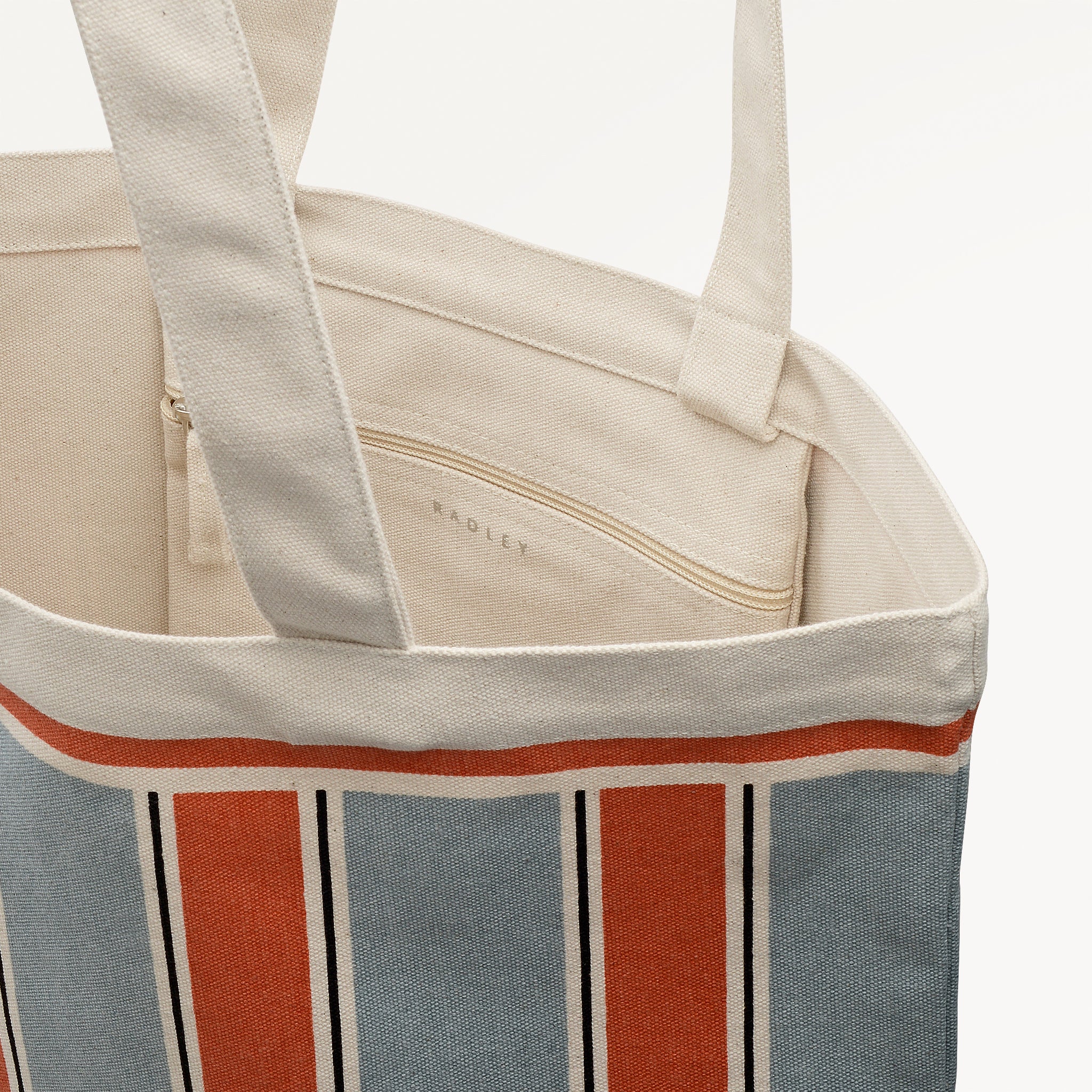 Cabana Stripe Extra Large Open Top Tote Natural - 113580