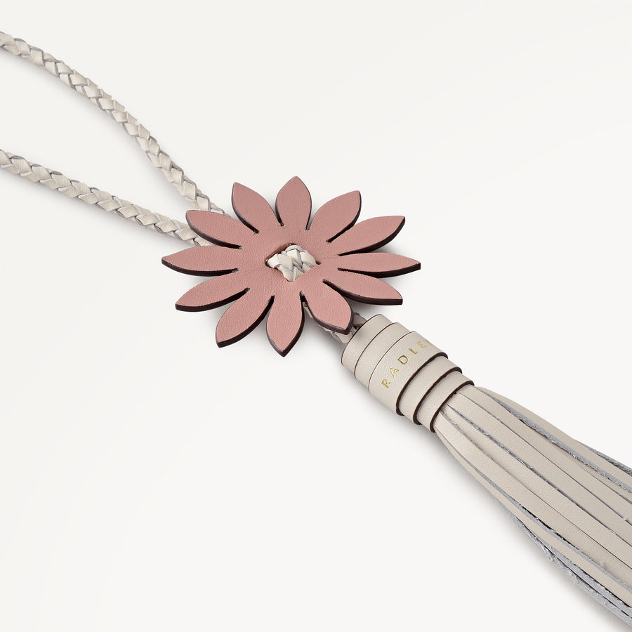 Daisy Tassel Small Bag Charm Salt - 113584