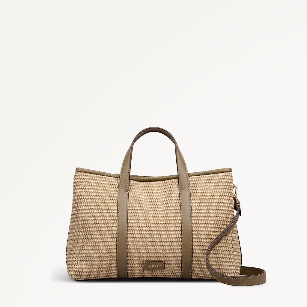 Chartfield Place - Raffia Medium Open Top Satchel Acorn - 113629