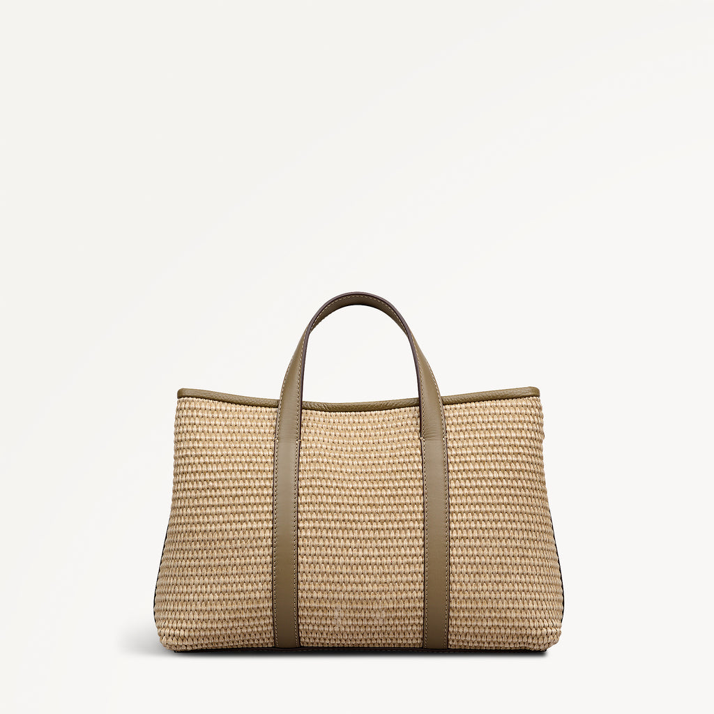 Chartfield Place - Raffia Medium Open Top Satchel Acorn - 113629