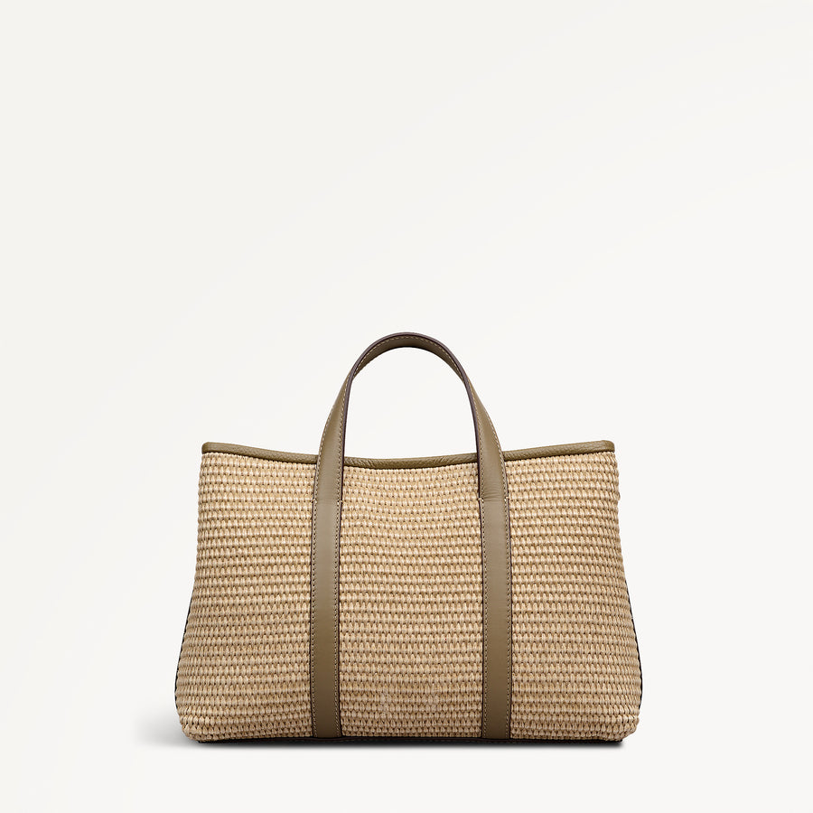 Chartfield Place - Raffia Medium Open Top Satchel Acorn - 113629
