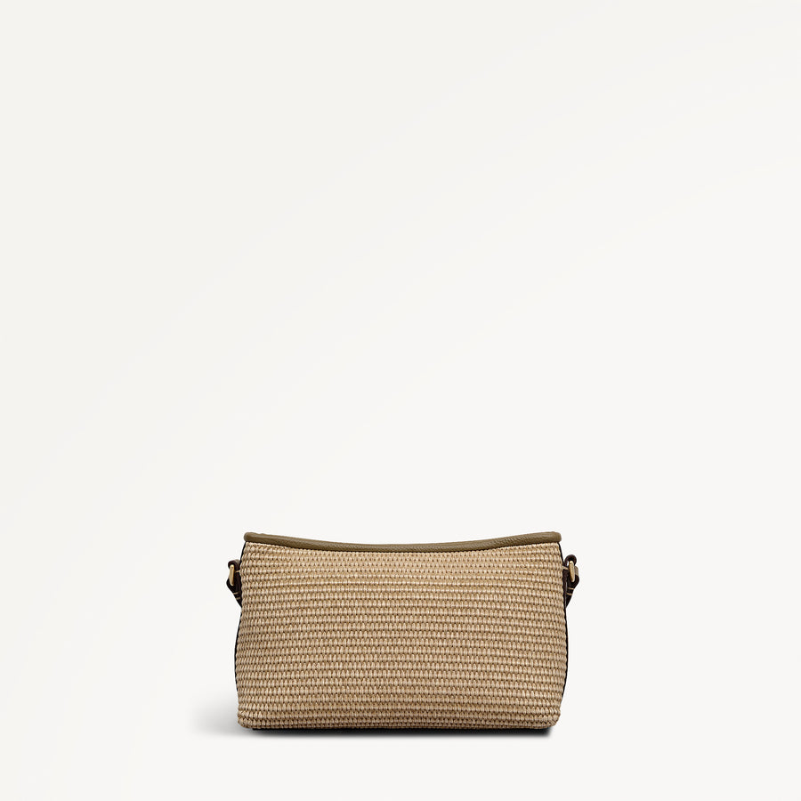 Chartfield Place - Raffia Small Ziptop Cross Body Acorn - 113630