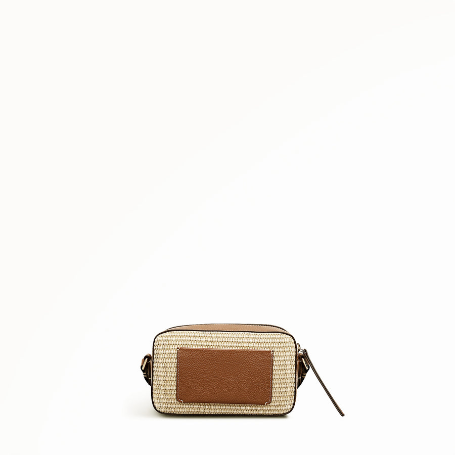 Spring Daze Mini Zip Around Cross Body Cognac - 113633