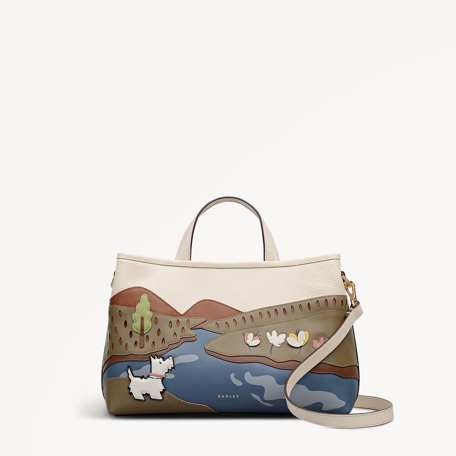 Spring Daze Medium Open Top Satchel Salt - 113634