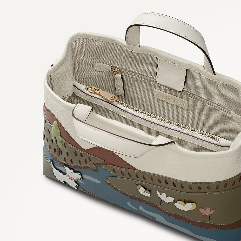 Spring Daze Medium Open Top Satchel Salt - 113634
