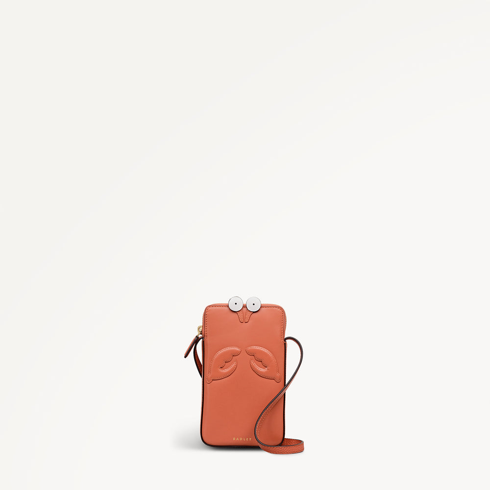Clawde Crab Medium Phone Cross Body Terracotta - 113680