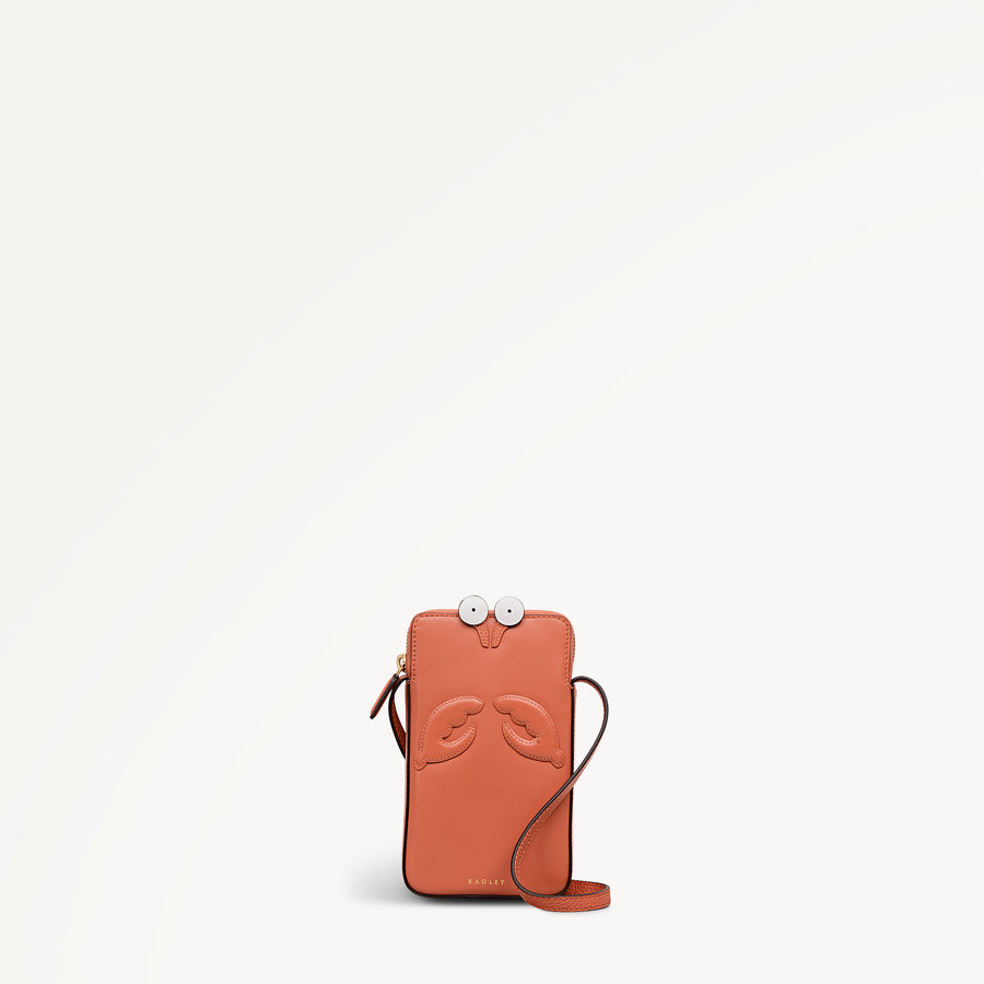 Clawde Crab Medium Phone Cross Body Terracotta - 113680