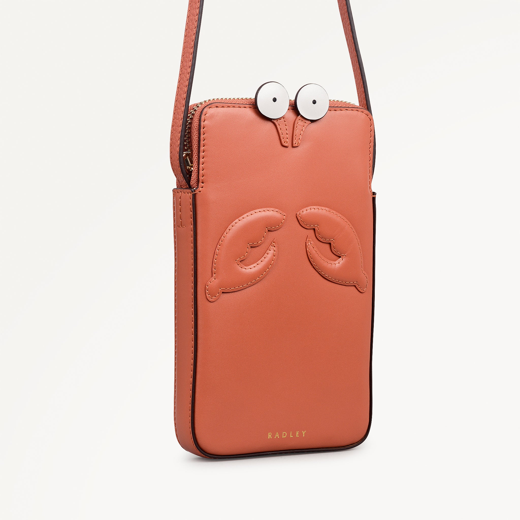 Clawde Crab Medium Phone Cross Body Terracotta - 113680