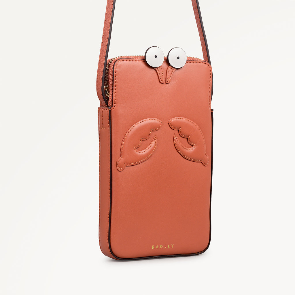 Clawde Crab Medium Phone Cross Body Terracotta - 113680
