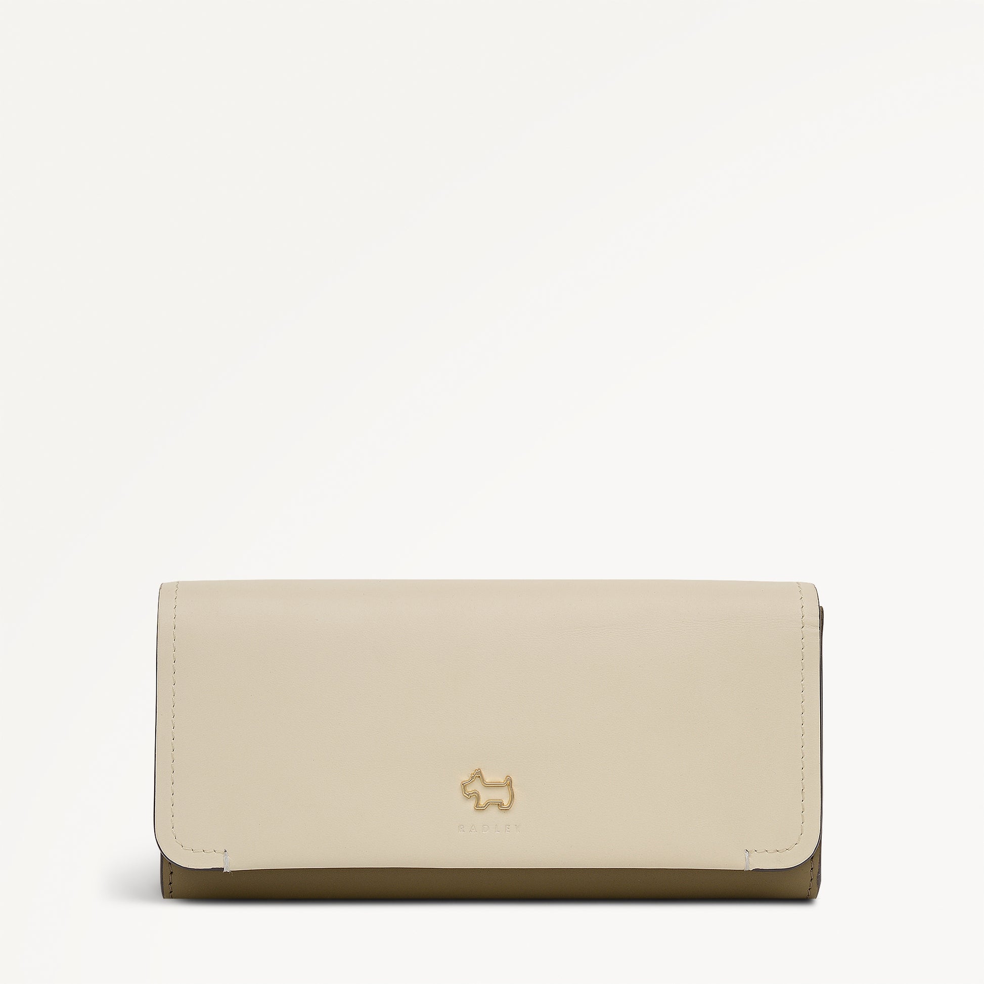 Beech Row - Colourblock Large Flapover Wallet Acorn - 113697