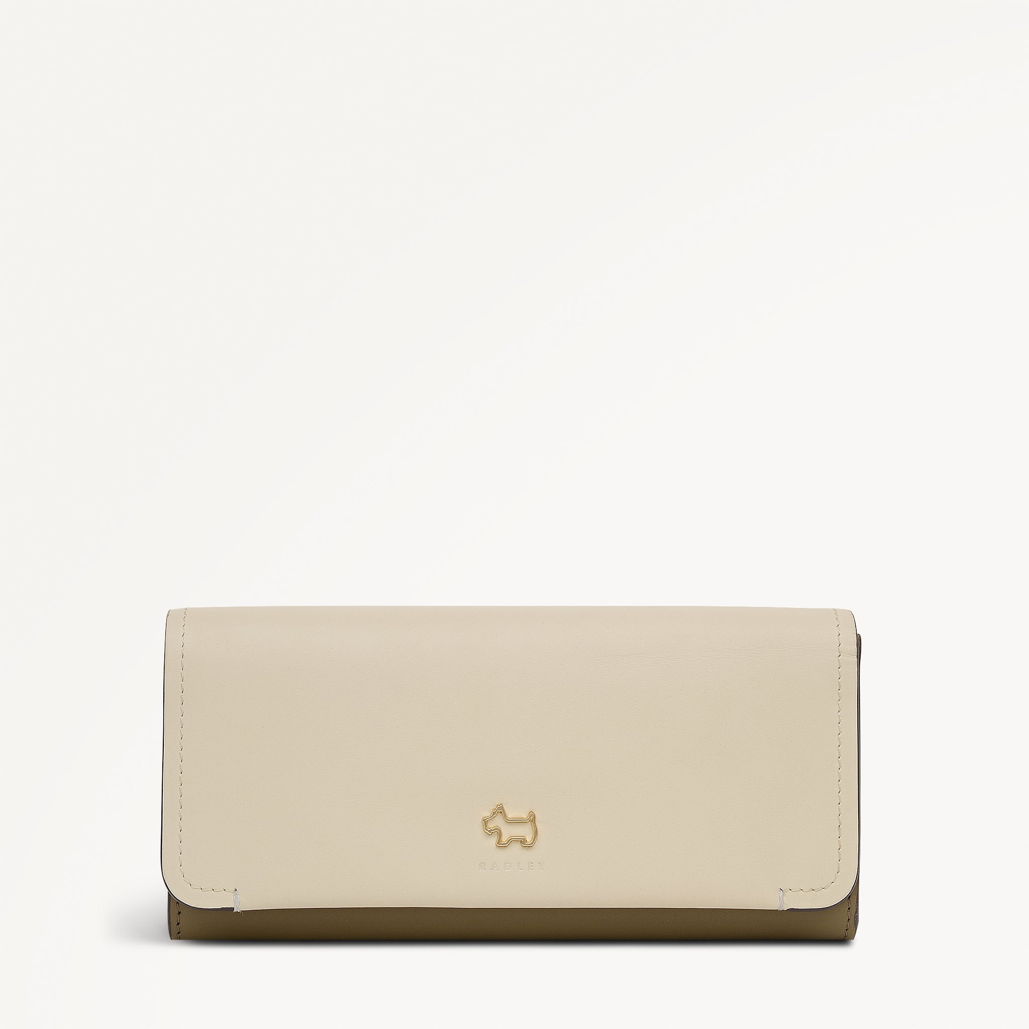 Beech Row - Colourblock Large Flapover Wallet Acorn - 113697