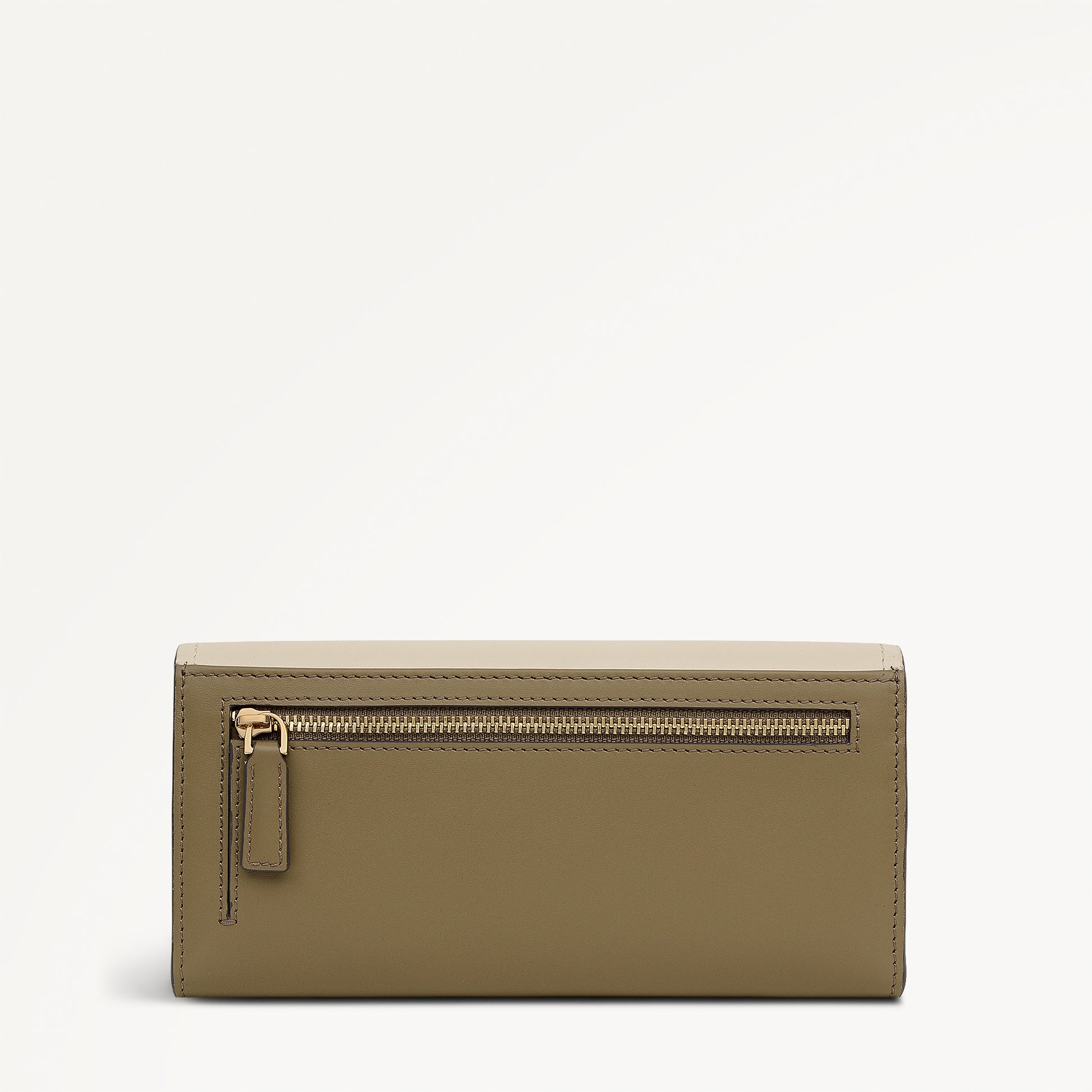 Beech Row - Colourblock Large Flapover Wallet Acorn - 113697