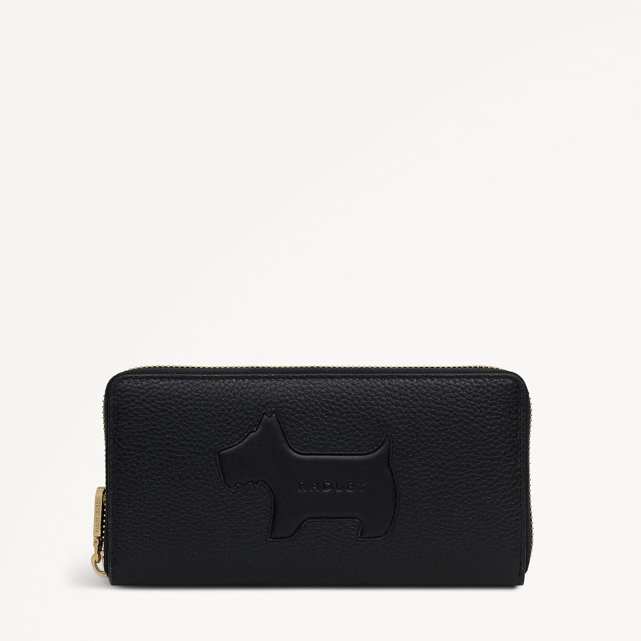 Hadley Lane Large Zip Around Wallet Black - 113711