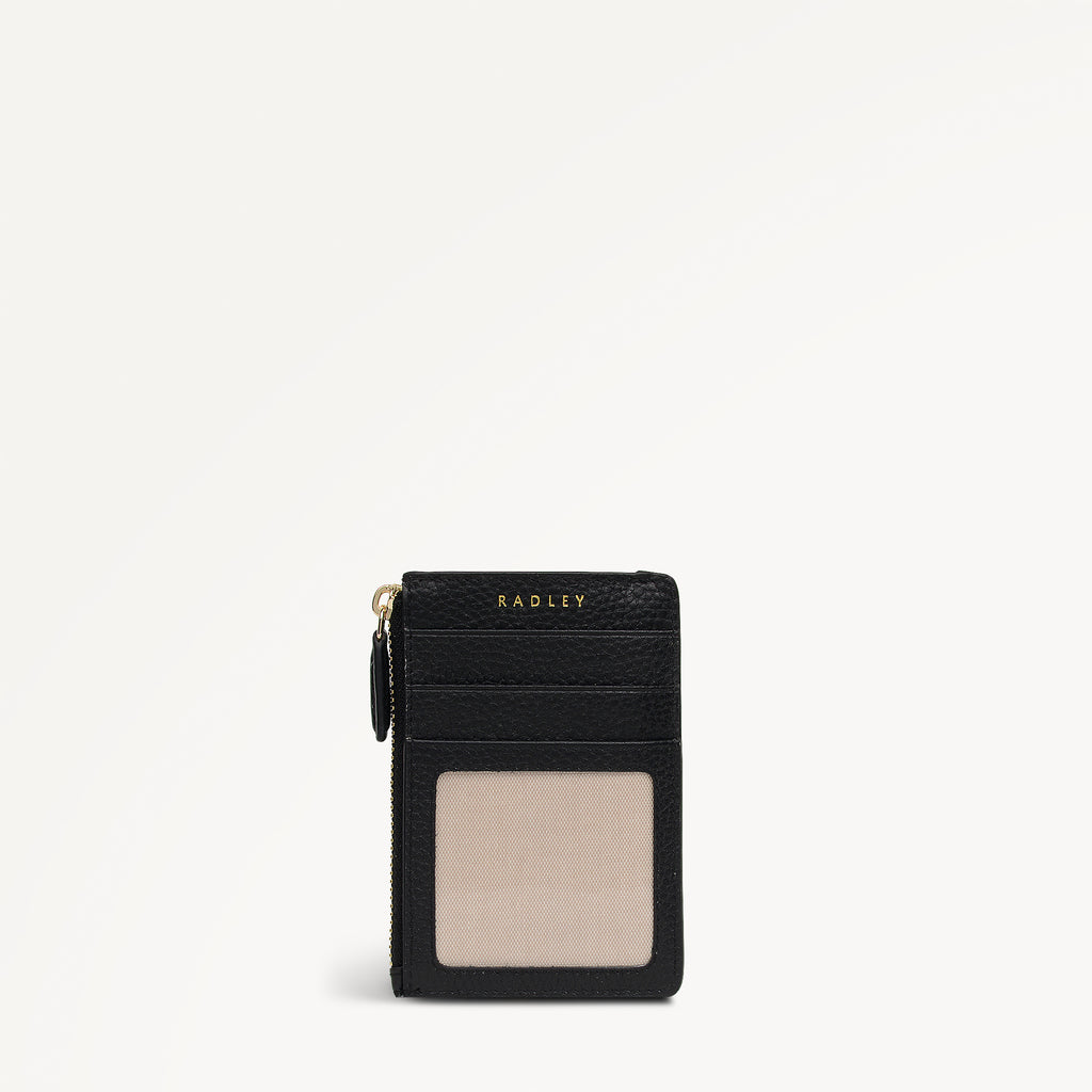 Hadley Lane Small Zip Card & Coin Holder Black - 113715