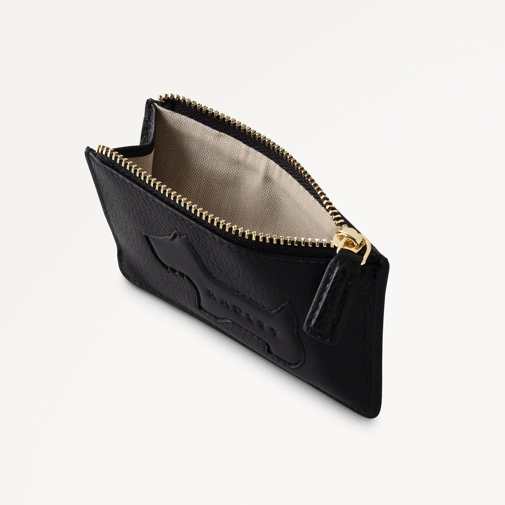 Hadley Lane Small Zip Card & Coin Holder Black - 113715