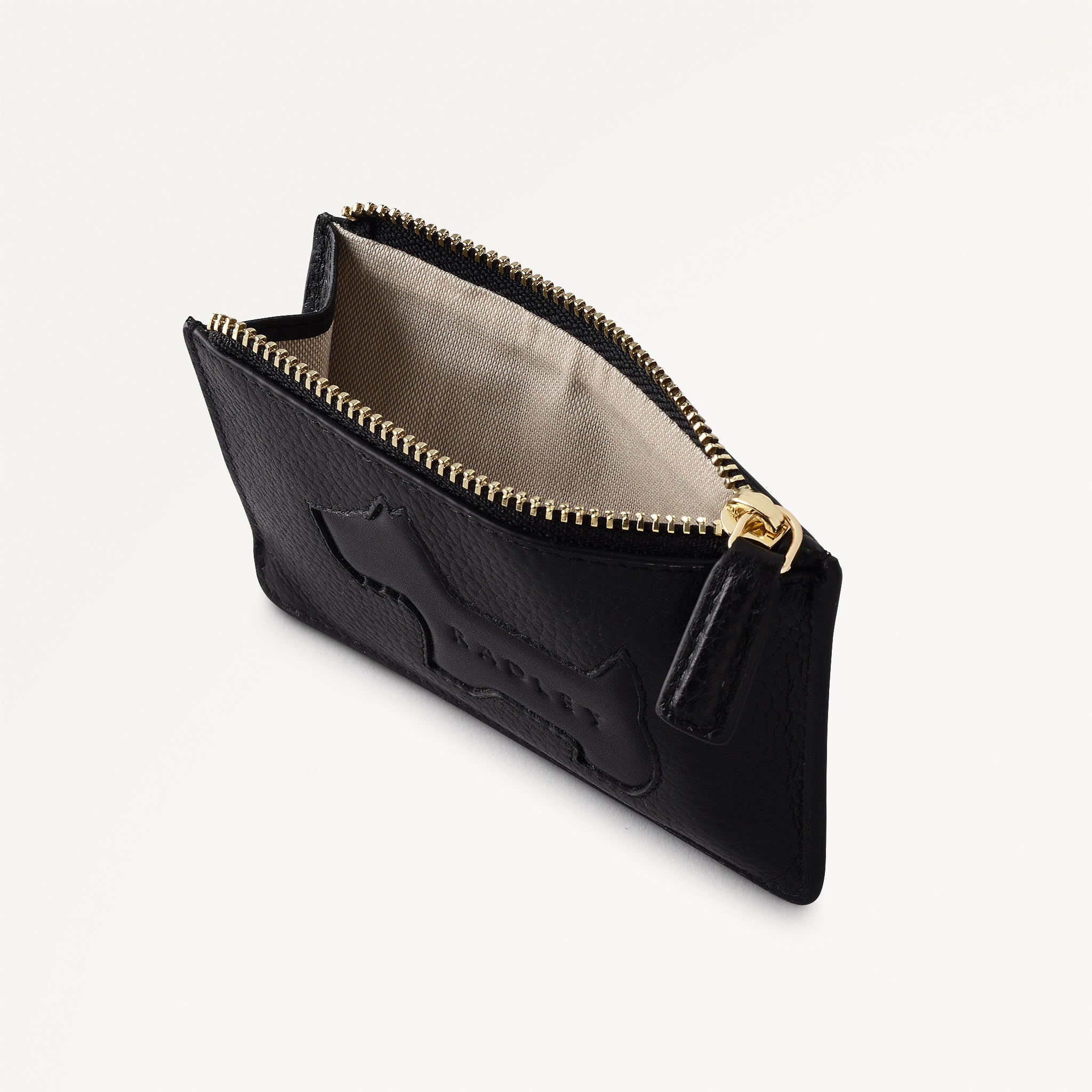 Hadley Lane Small Zip Card & Coin Holder Black - 113715