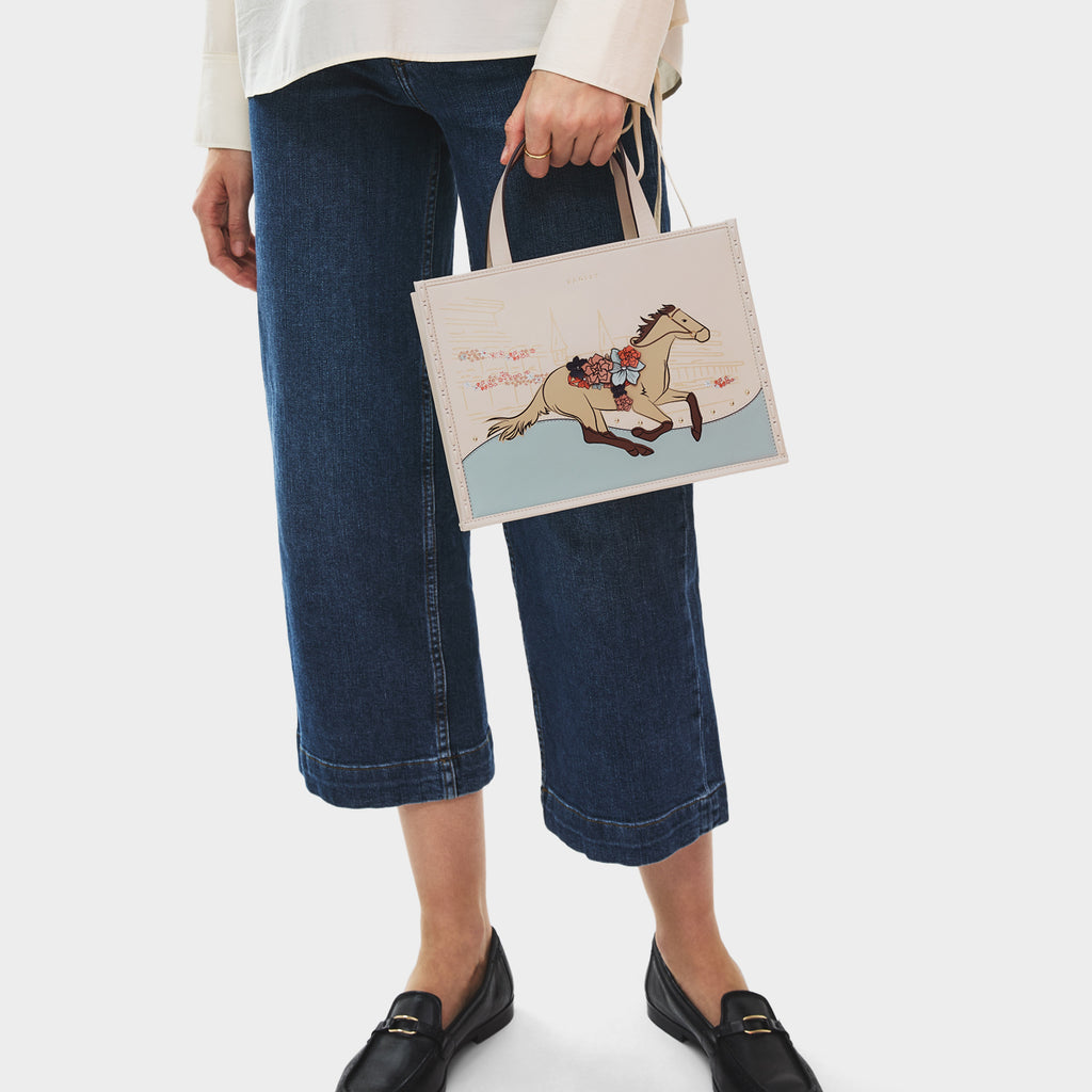 Kentucky Derby 26 Small Ziptop Satchel Salt - 113798