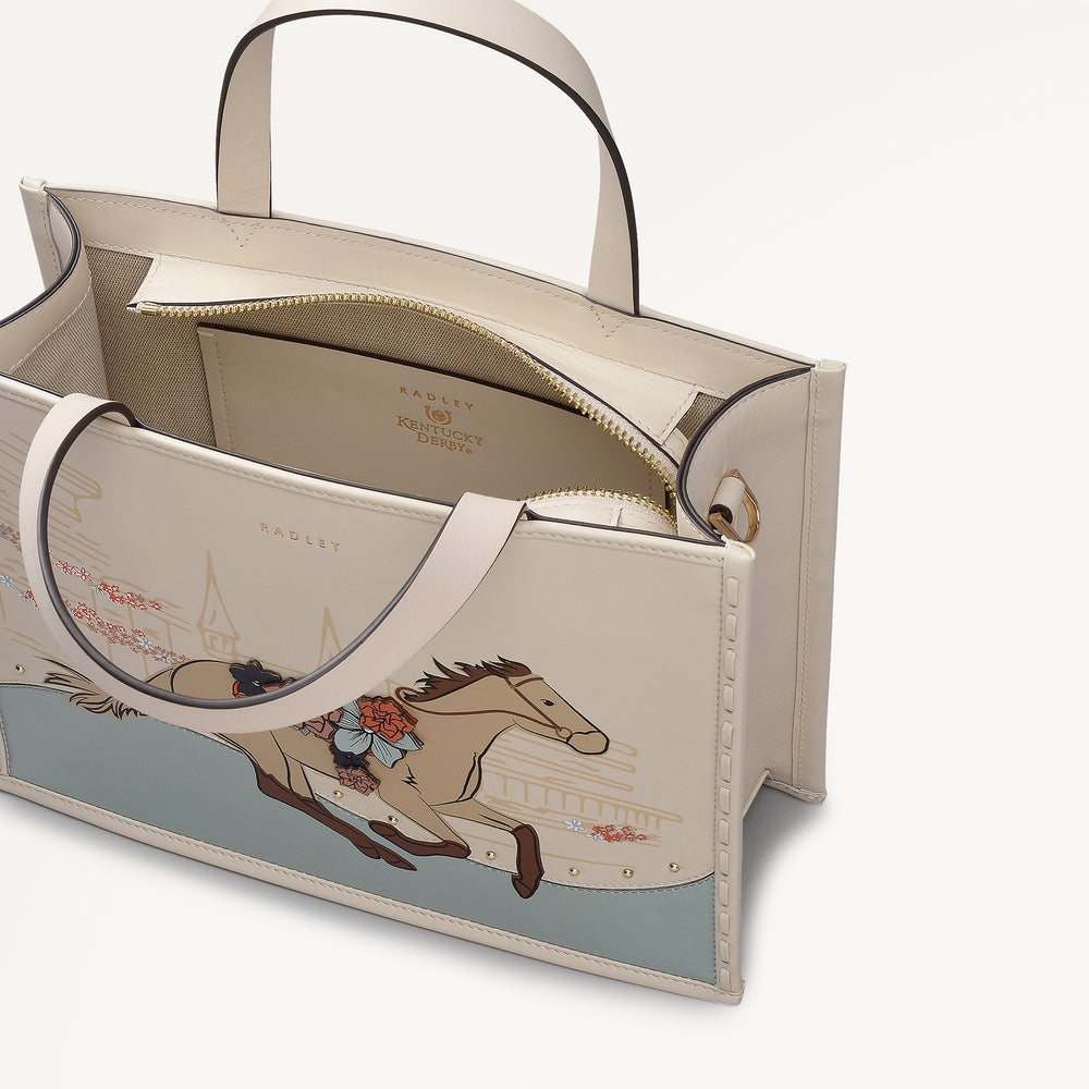 Kentucky Derby 26 Small Ziptop Satchel Salt - 113798