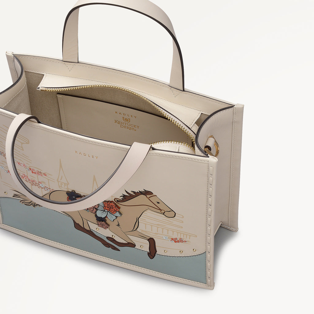 Kentucky Derby 26 Small Ziptop Satchel Salt - 113798