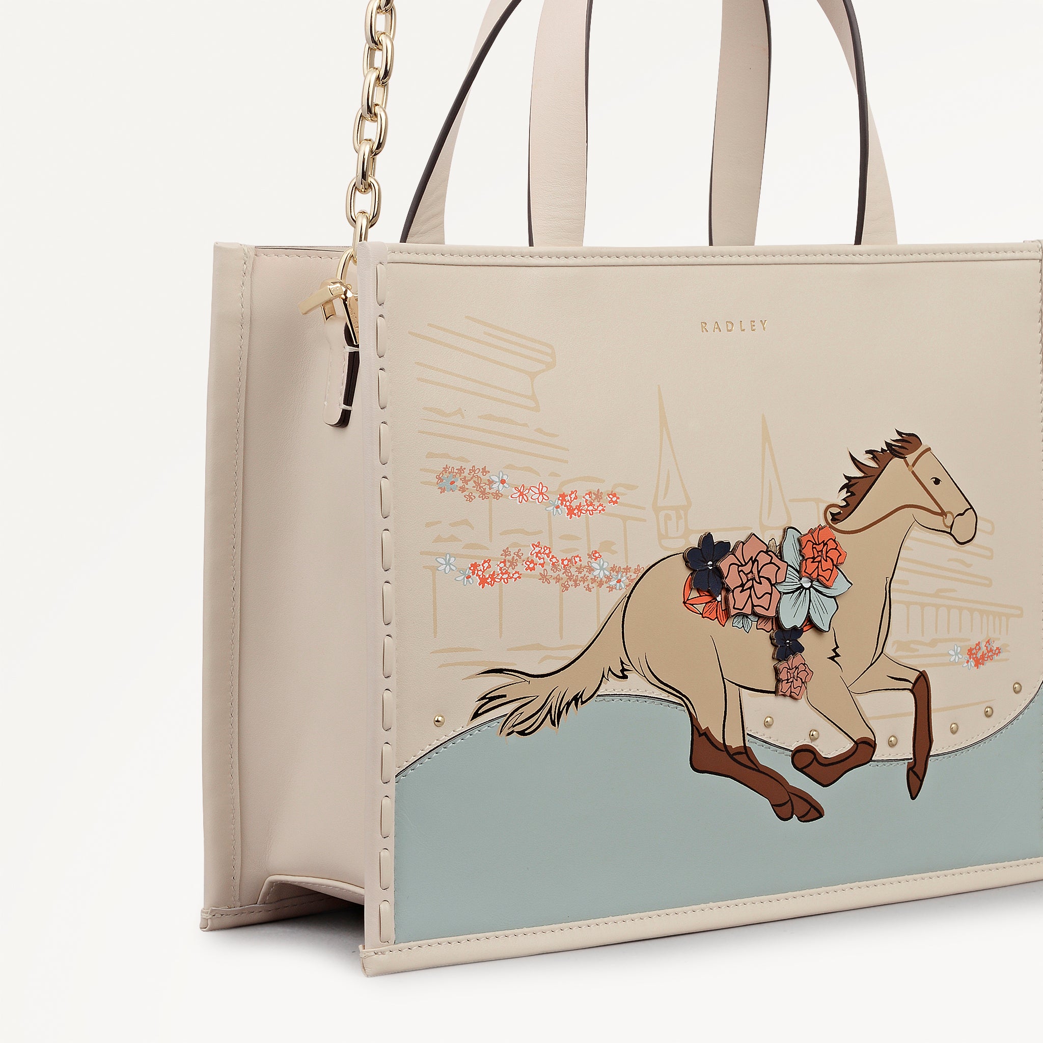 Kentucky Derby 26 Small Ziptop Satchel Salt - 113798