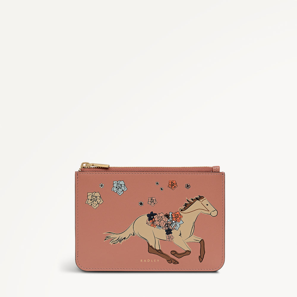 Kentucky Derby 26 Small Ziptop Coin Purse Carnation - 113800