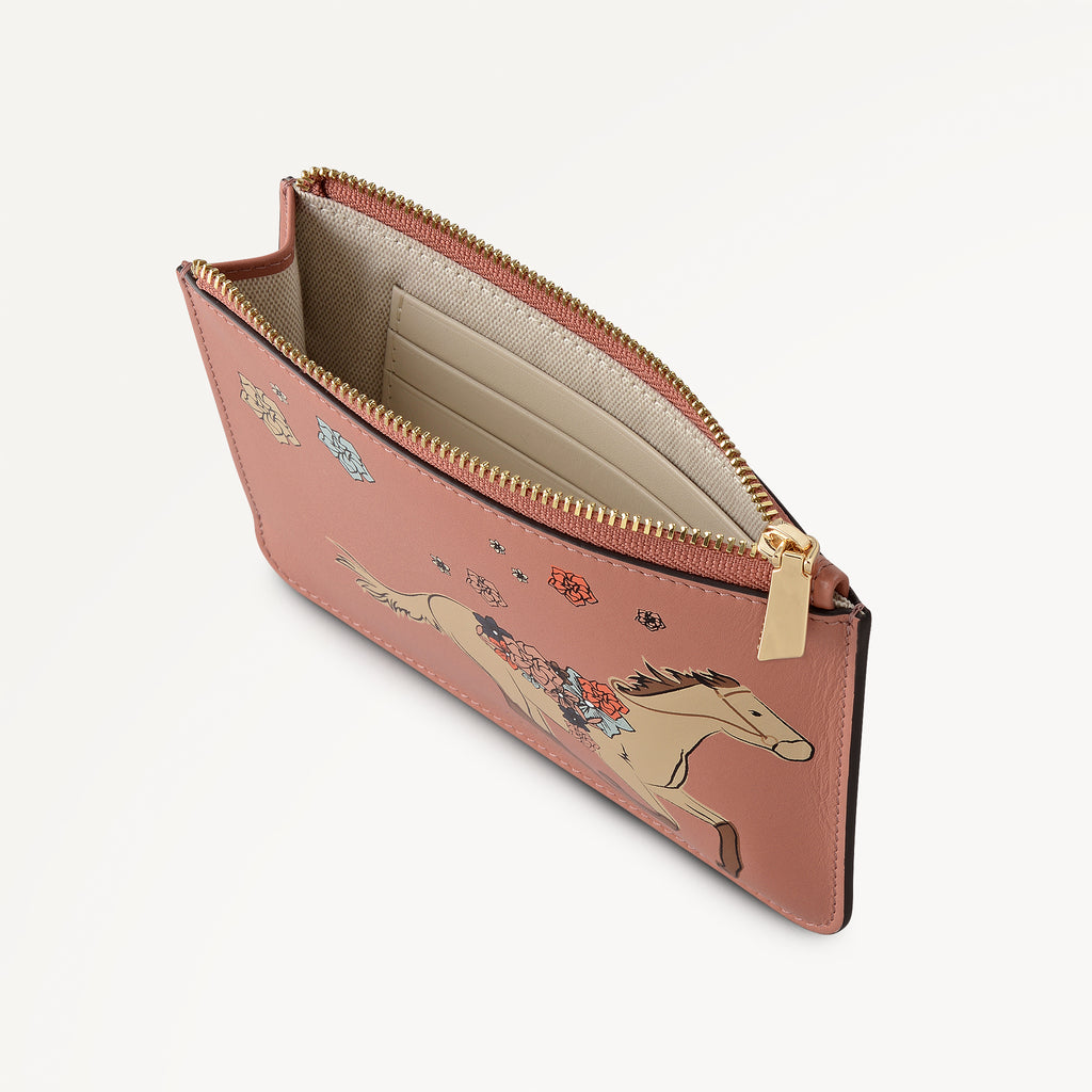 Kentucky Derby 26 Small Ziptop Coin Purse Carnation - 113800