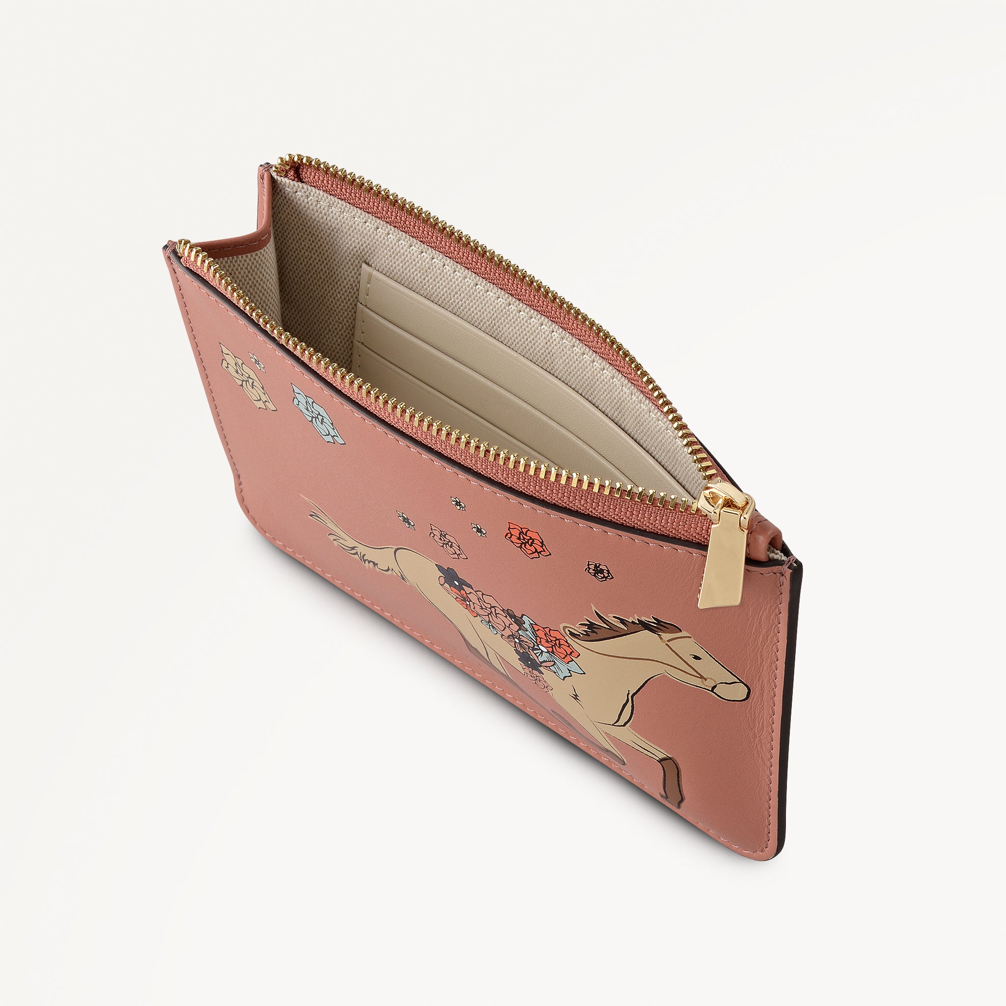 Kentucky Derby 26 Small Ziptop Coin Purse Carnation - 113800