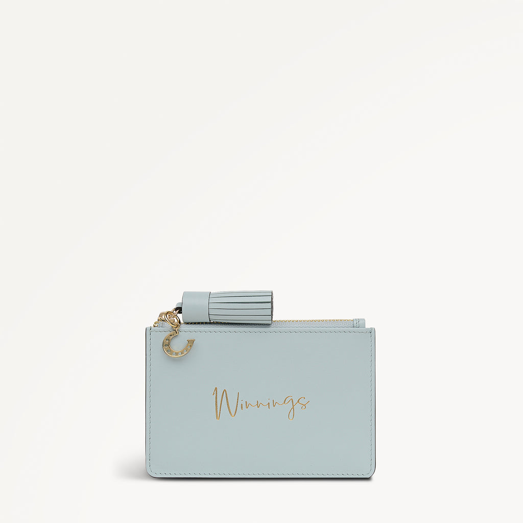 Kentucky Derby 26 Small Ziptop Coin Wallet Seafoam - 113802