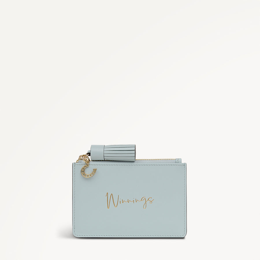 Kentucky Derby 26 Small Ziptop Coin Wallet Seafoam - 113802