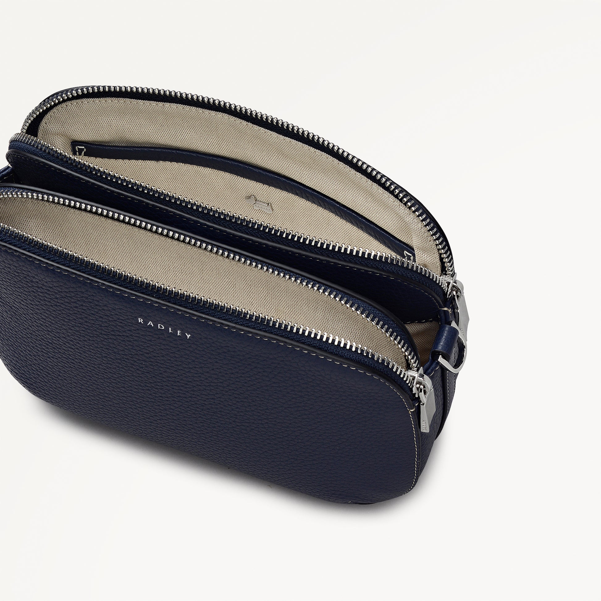 Dukes Place Medium Ziptop Cross Body Naval - 113809