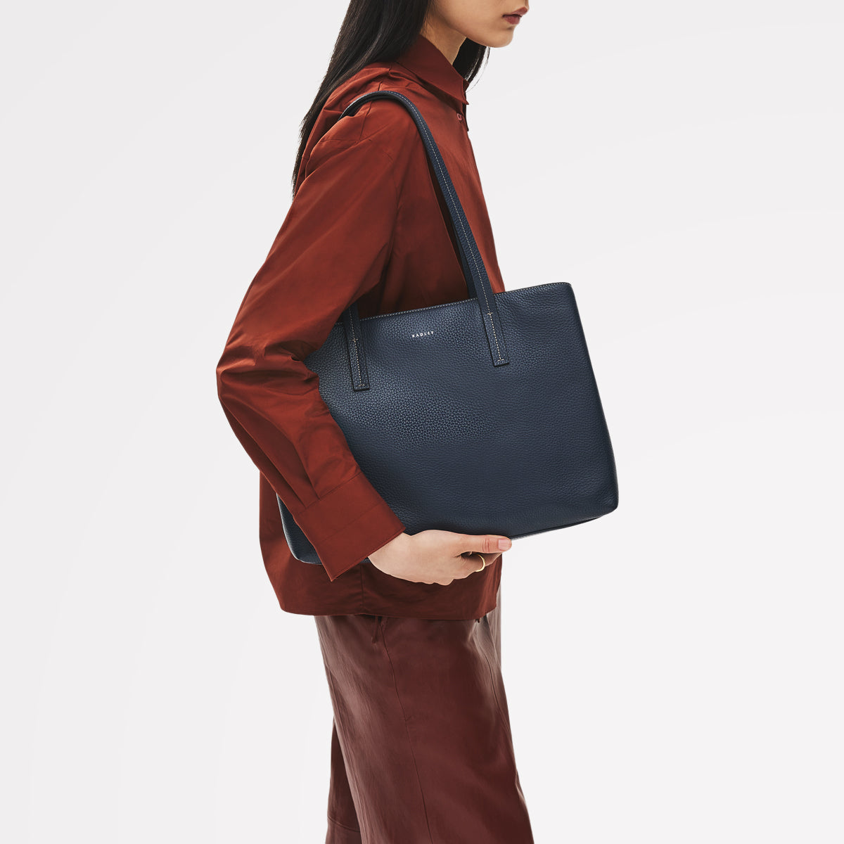 Dukes Place Large Ziptop Workbag Naval - 113812