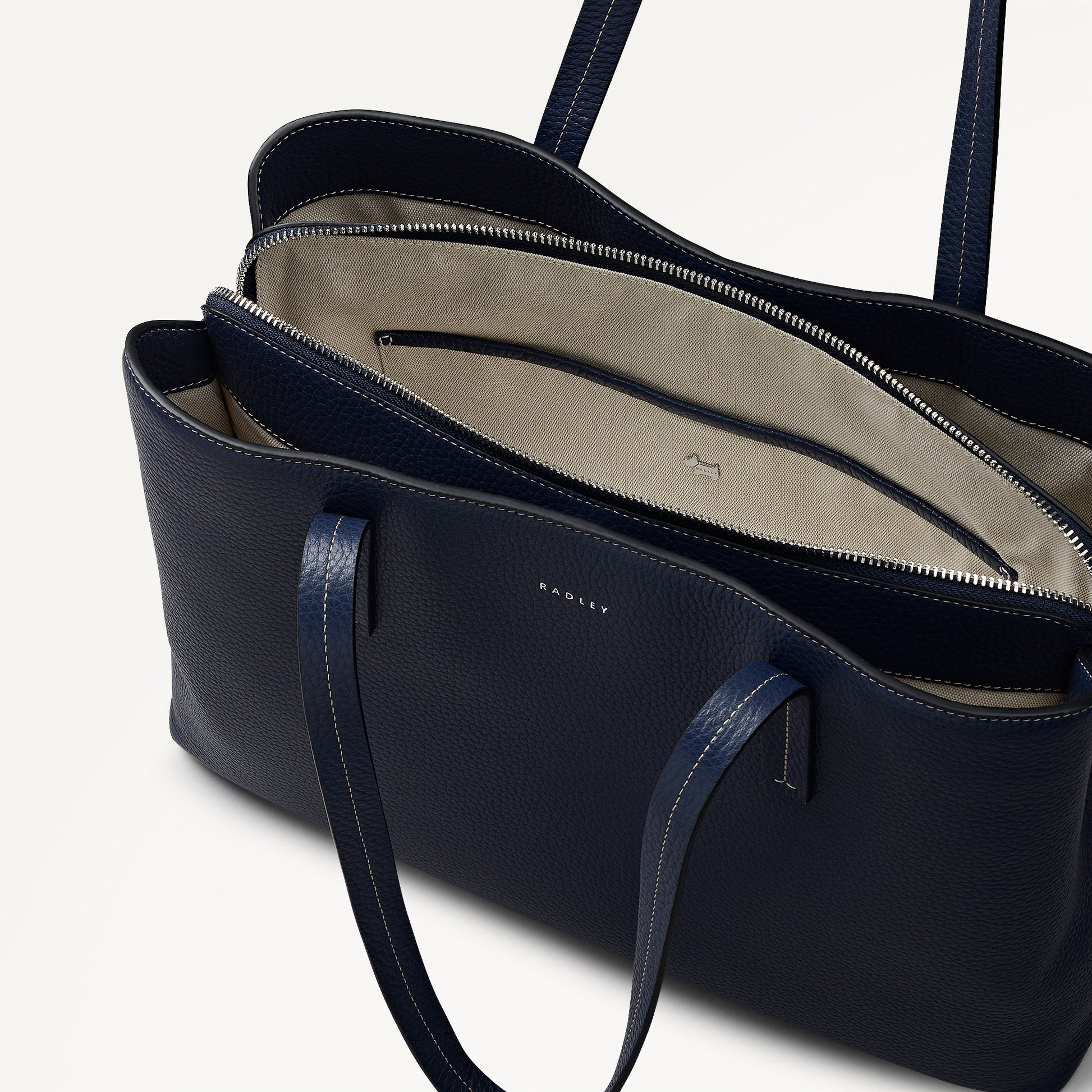 Dukes Place Large Ziptop Workbag Naval - 113812