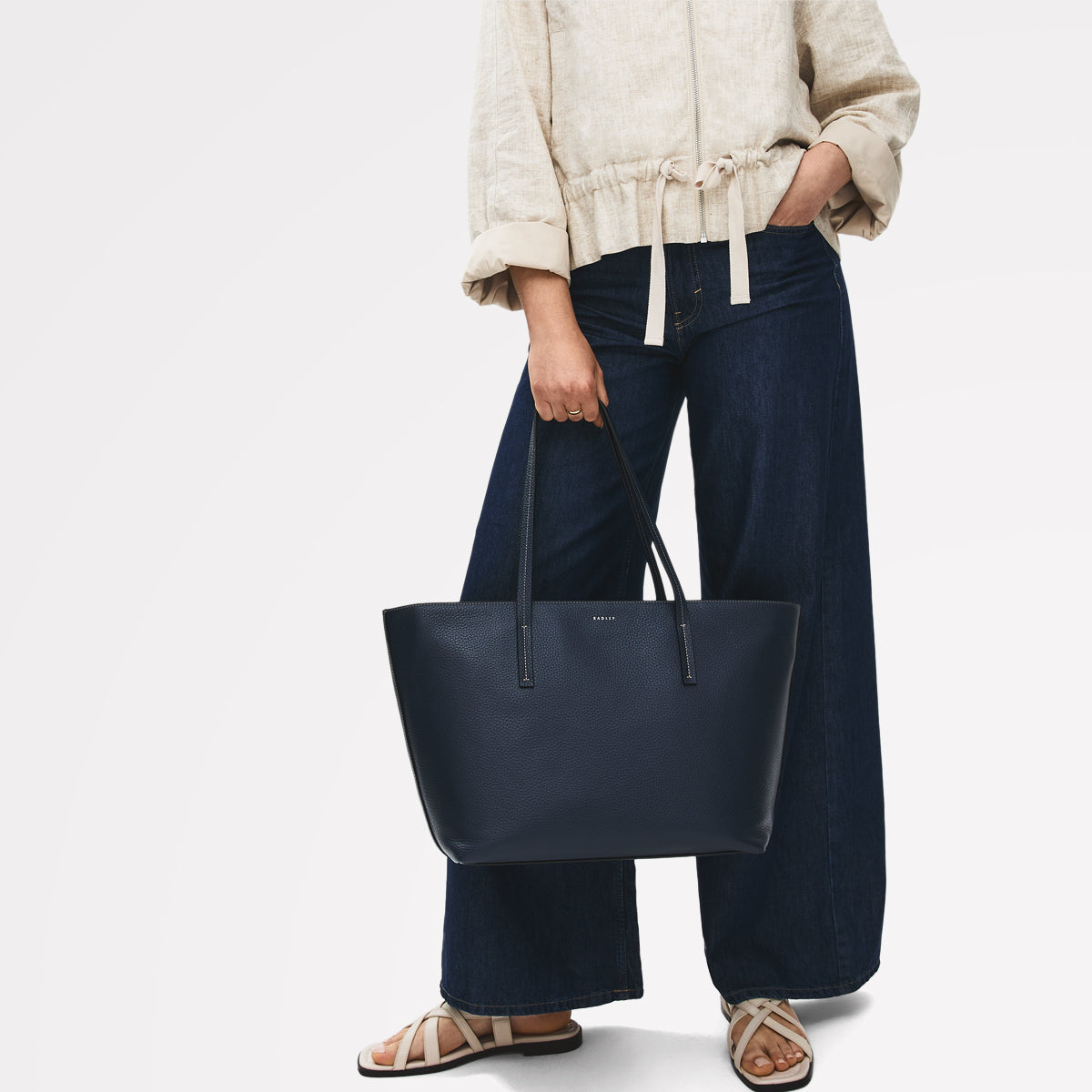 CITY COLLECTION LONDON① Naval Large Ziptop Tote Bag | Dukes Place AW26 | Radley London
