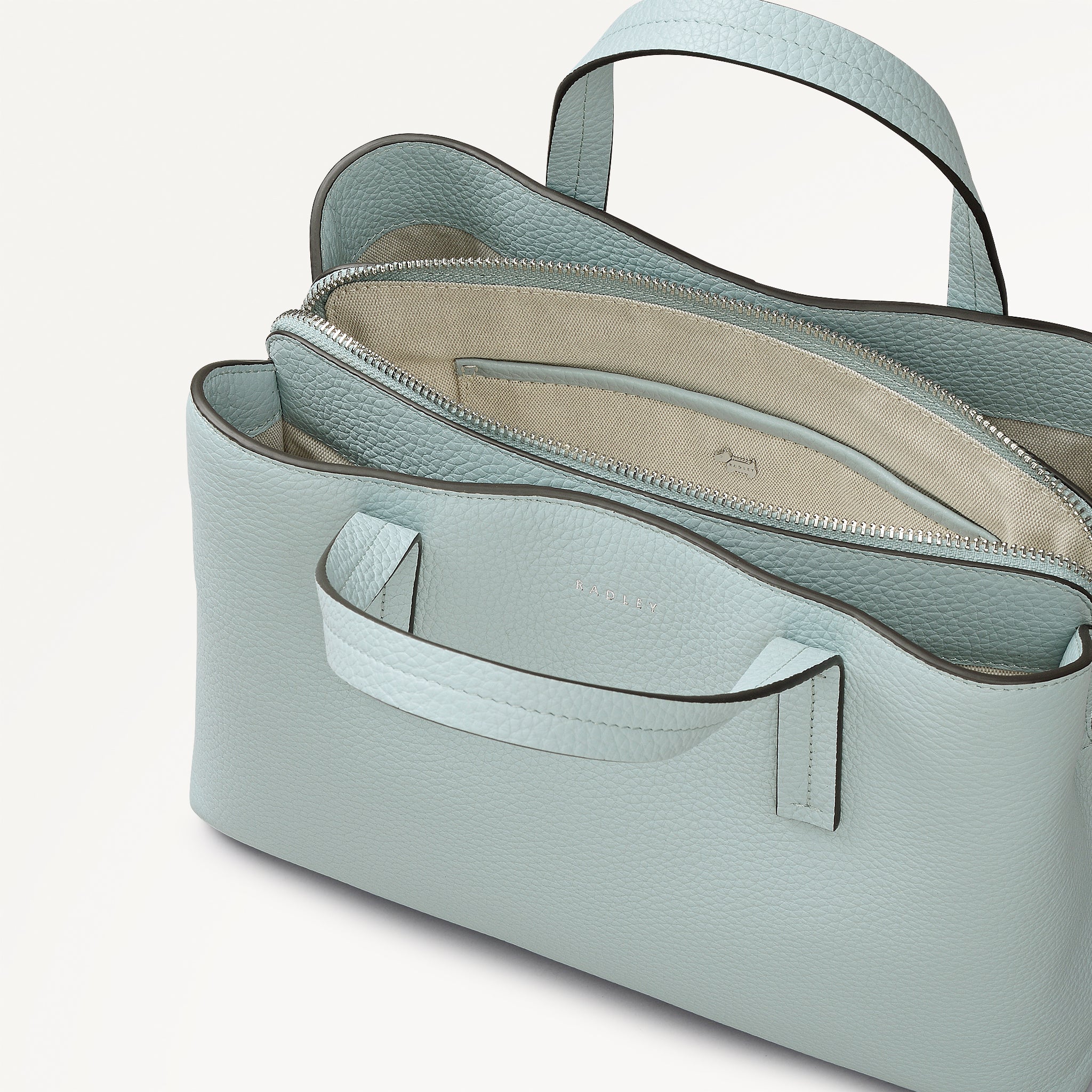 Seafoam Medium Ziptop Grab Bag | Dukes Place AW26 | Radley London