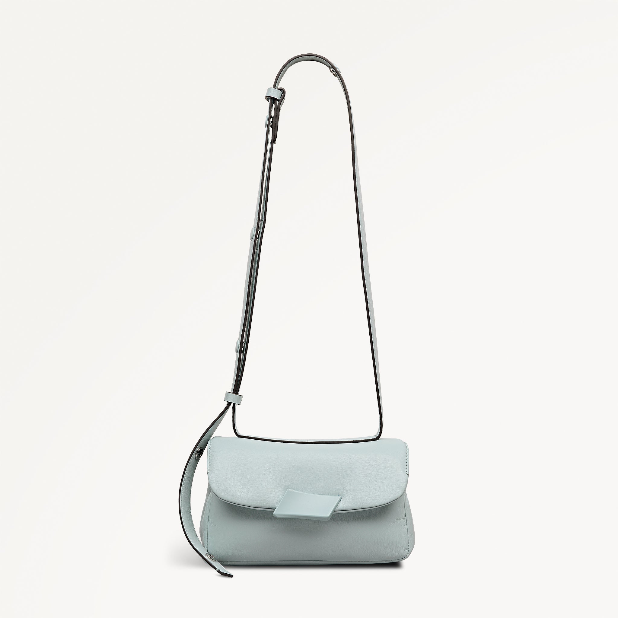 The Belsize - Puffy Small Flapover Shoulder Seafoam - 113828