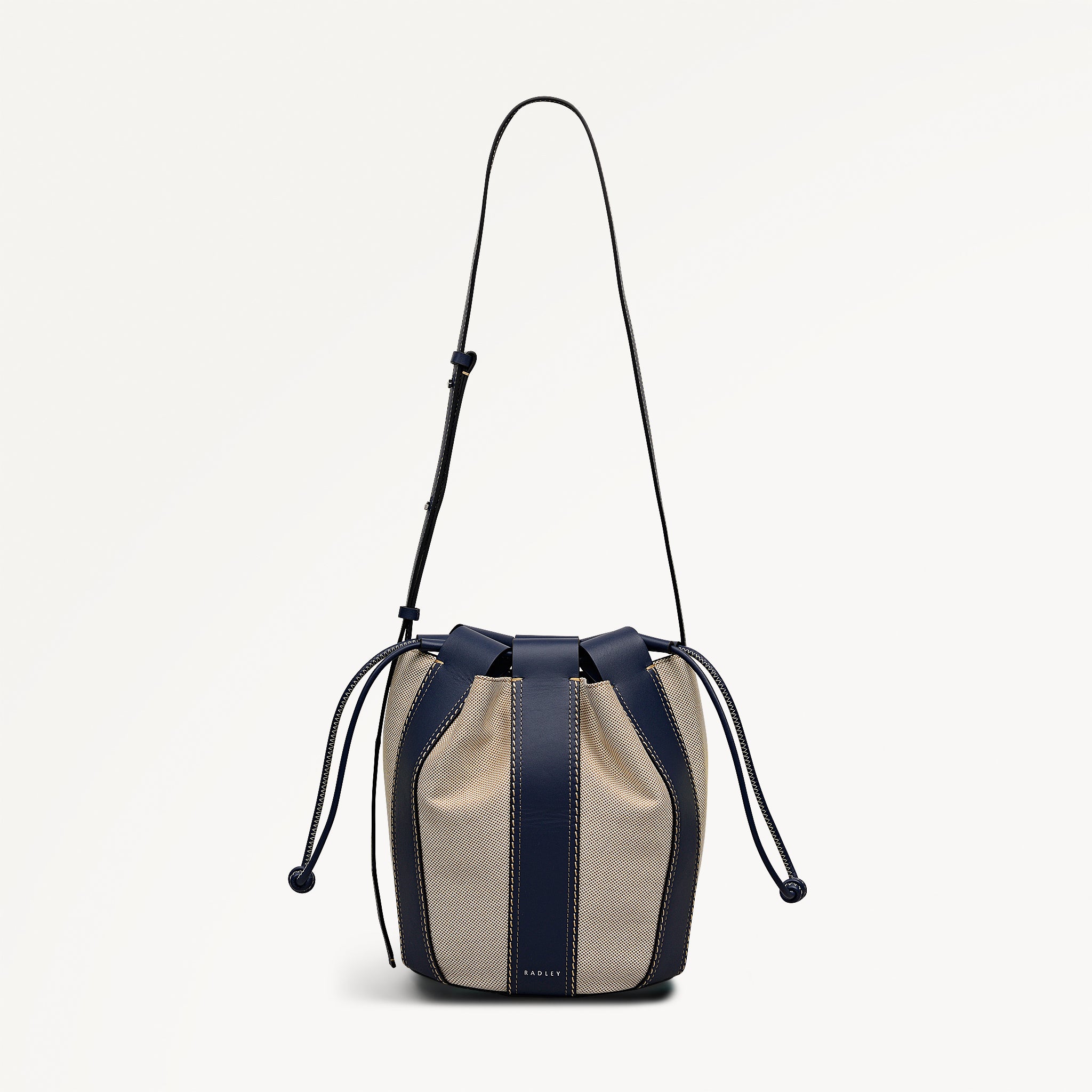 The Flora Medium Drawstring Cross Body Naval - 113830
