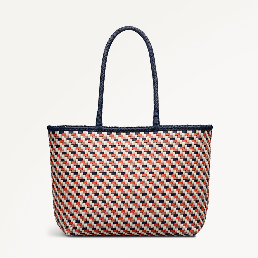 The Sunningdale Medium Open Top Tote Naval - 113833