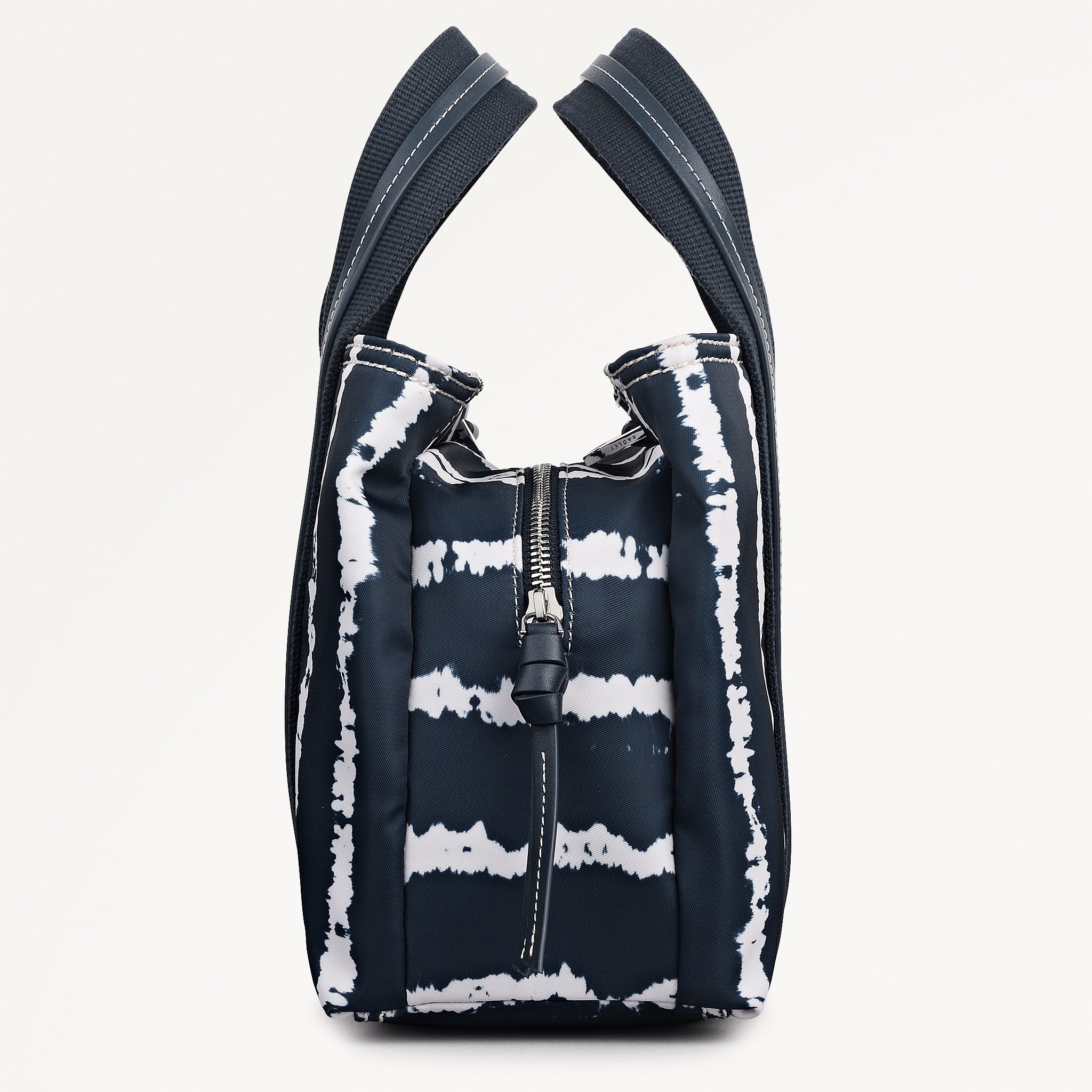 Halley Row - Tie Dye Stripe Medium Ziptop Satchel Naval - 113846