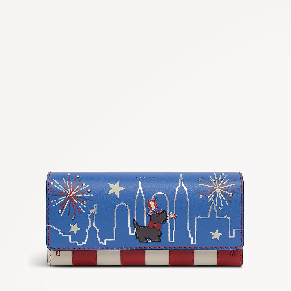 Fireworks And Stripes Large Flapover Purse - RSG/125/01