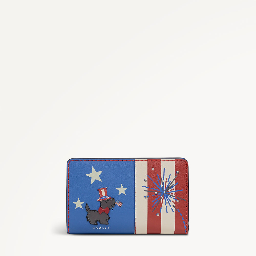 Fireworks And Stripes Medium Flapover Purse - RSG/125/02