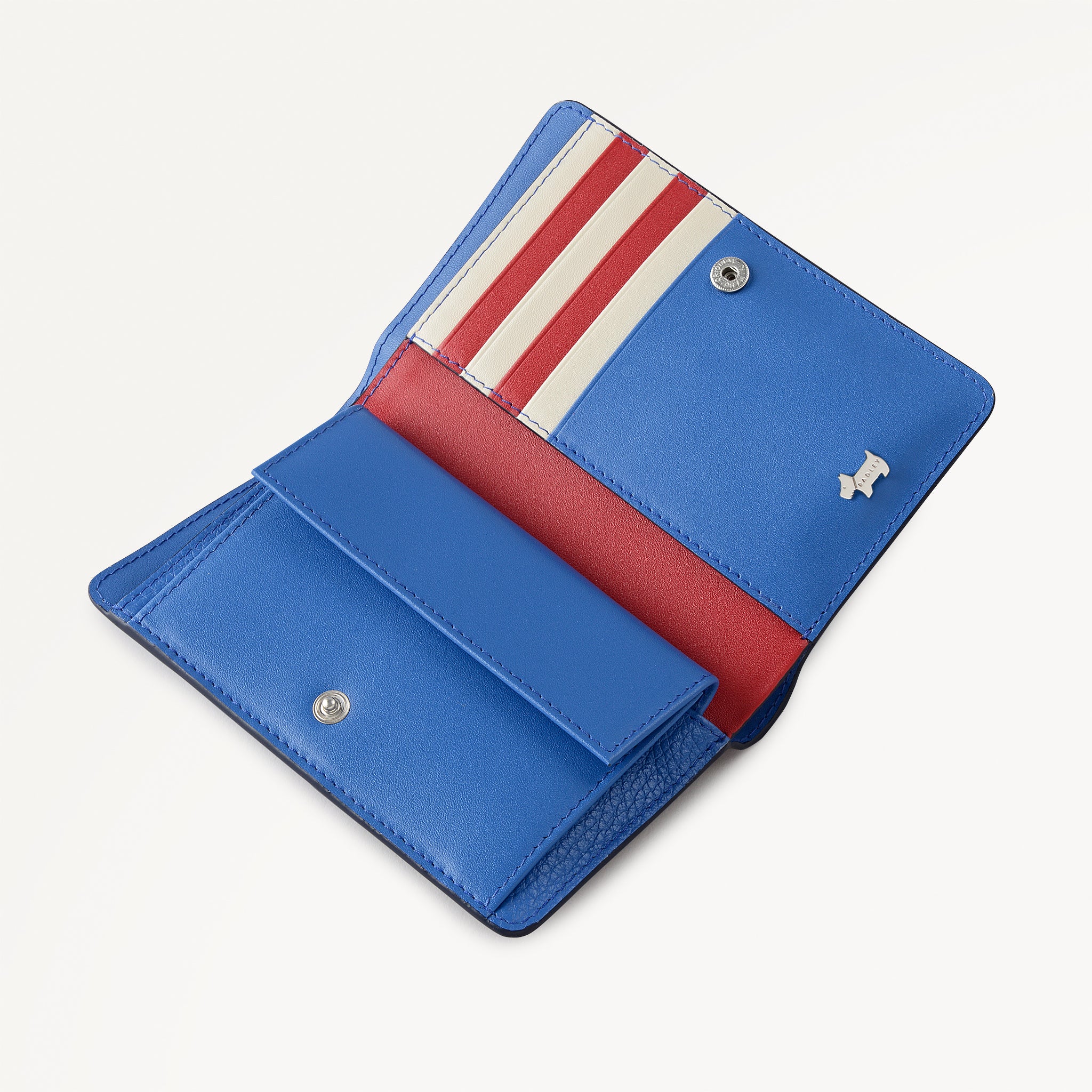 Fireworks And Stripes Medium Flapover Wallet Cobalt - 113852
