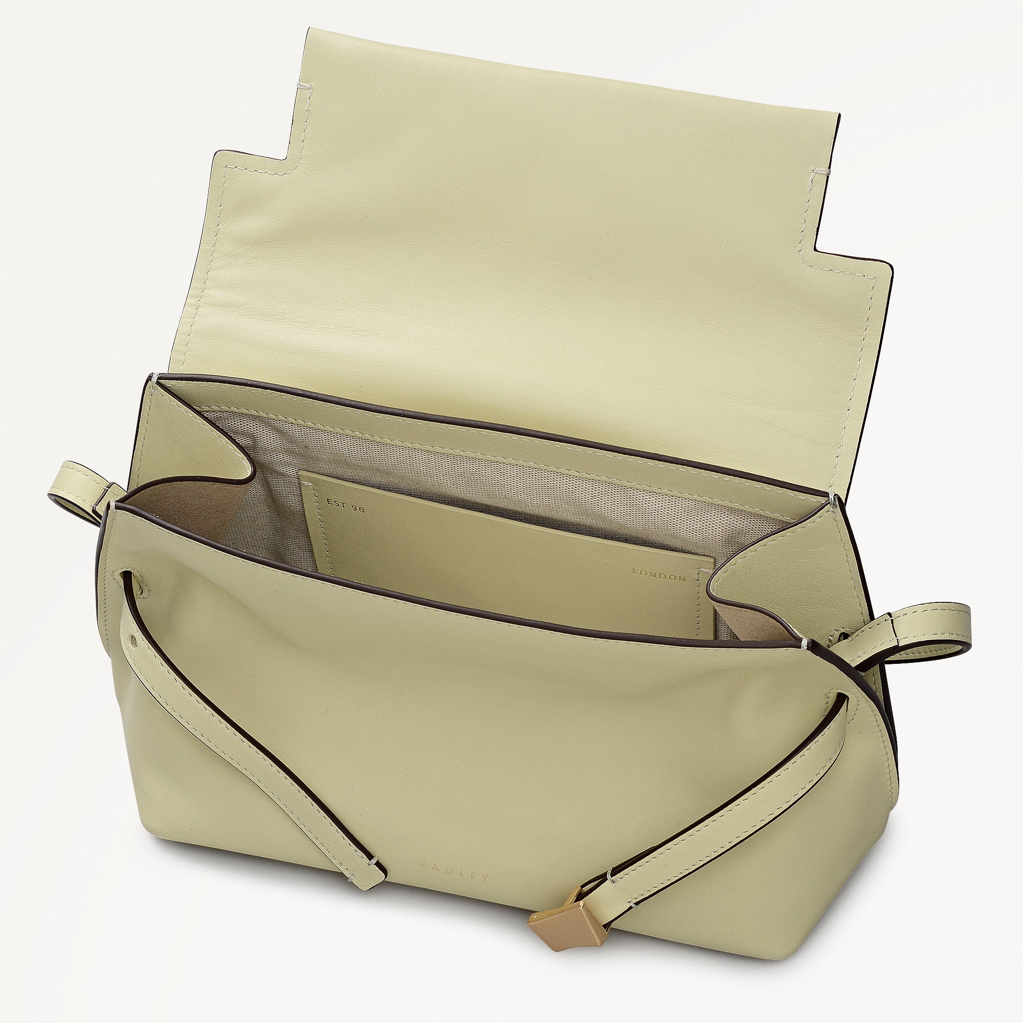 Lemongrass Small Flapover Cross Body Bag | The Christina AW26