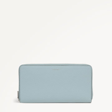 Dukes Place Large Zip Around Purse Seafoam