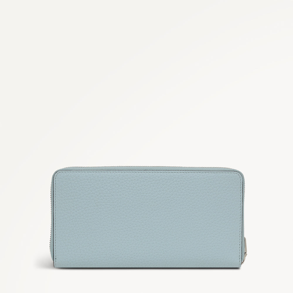 Dukes Place Large Zip Around Purse Seafoam