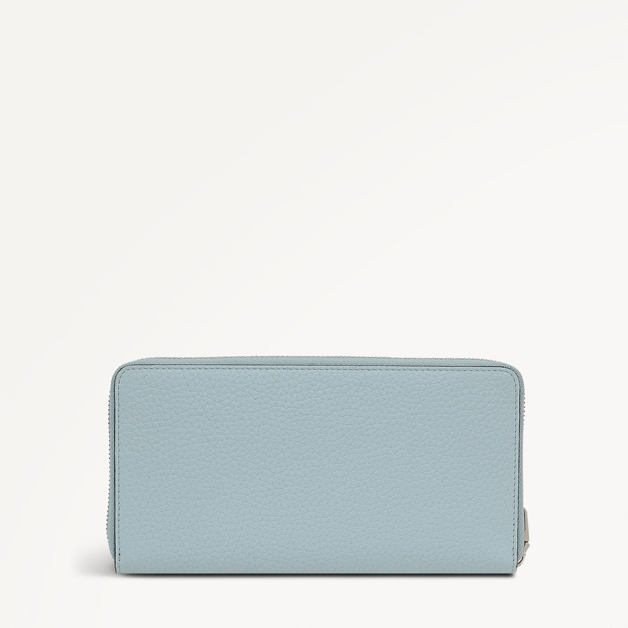 Dukes Place Large Zip Around Purse Seafoam
